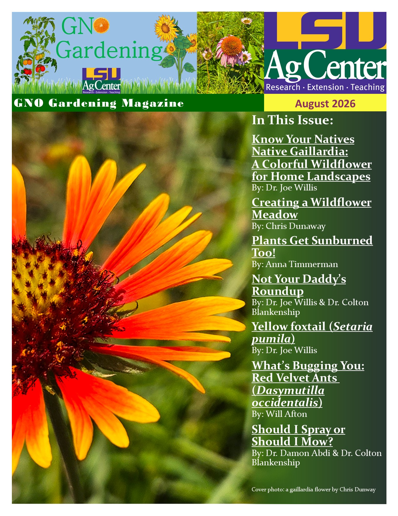 GNO Gardening-August 2026